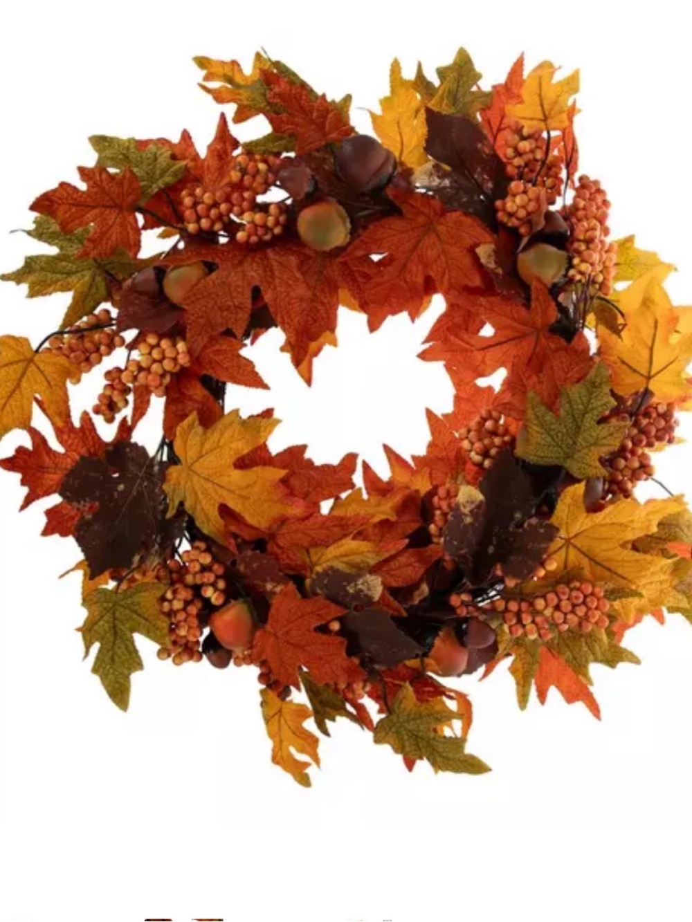 Hobby lobby Autumn Harvest Maple Leaf Wreath - Orange & Yellow